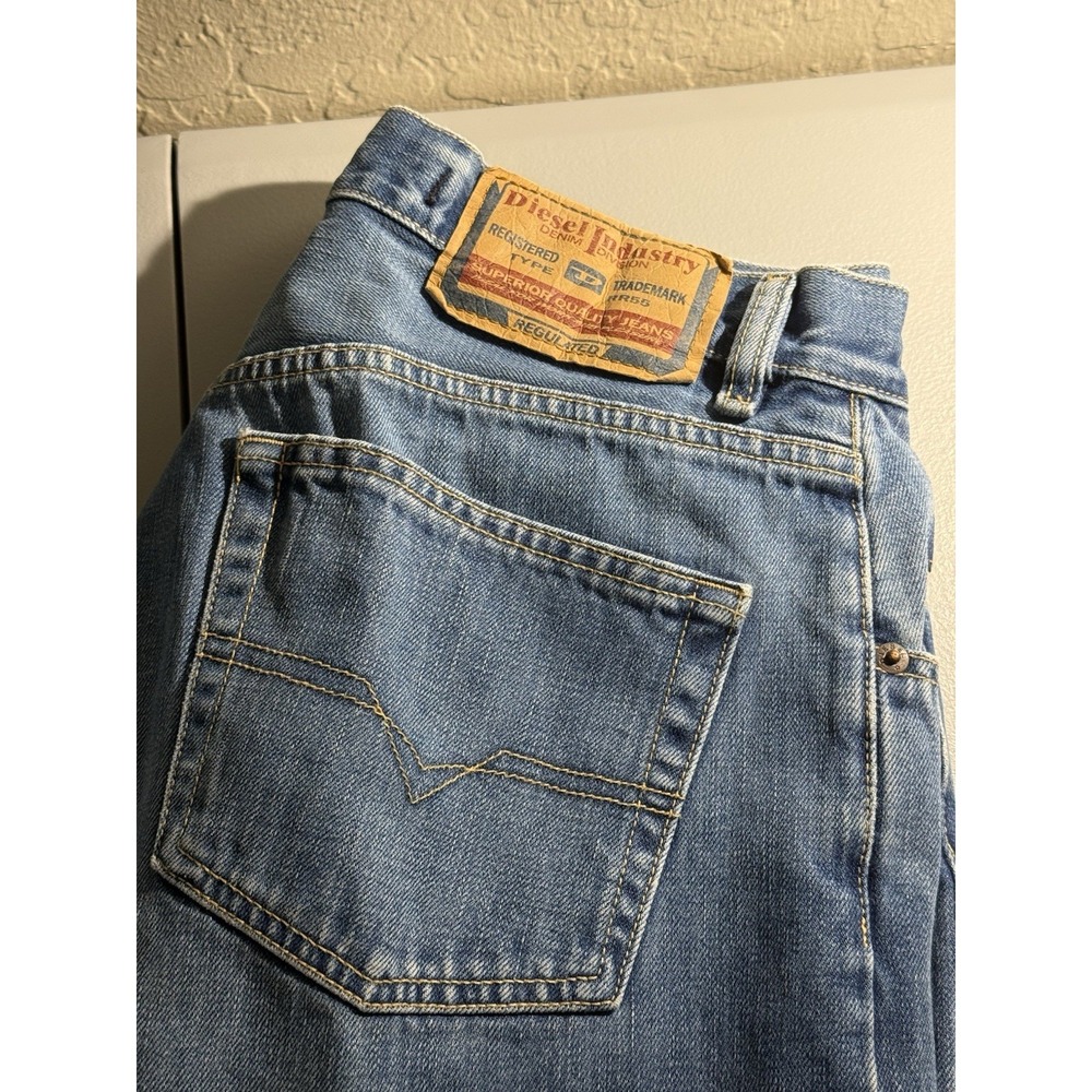 Vintage Diesel Industry Jeans RR55 Straight Legs 32x30 Made In Italy Button Fly